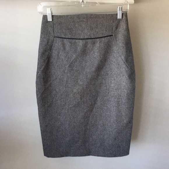 Express tweed harringbone skirt, size 0 - Picture 1 of 8